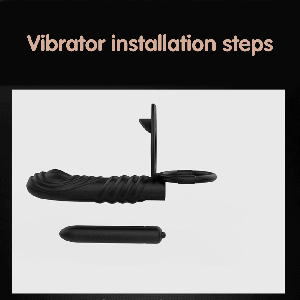 10frequency Dualaction Anal Plug And Dildo Vibrator Adult Pleasure Toys For Men Couples - 9