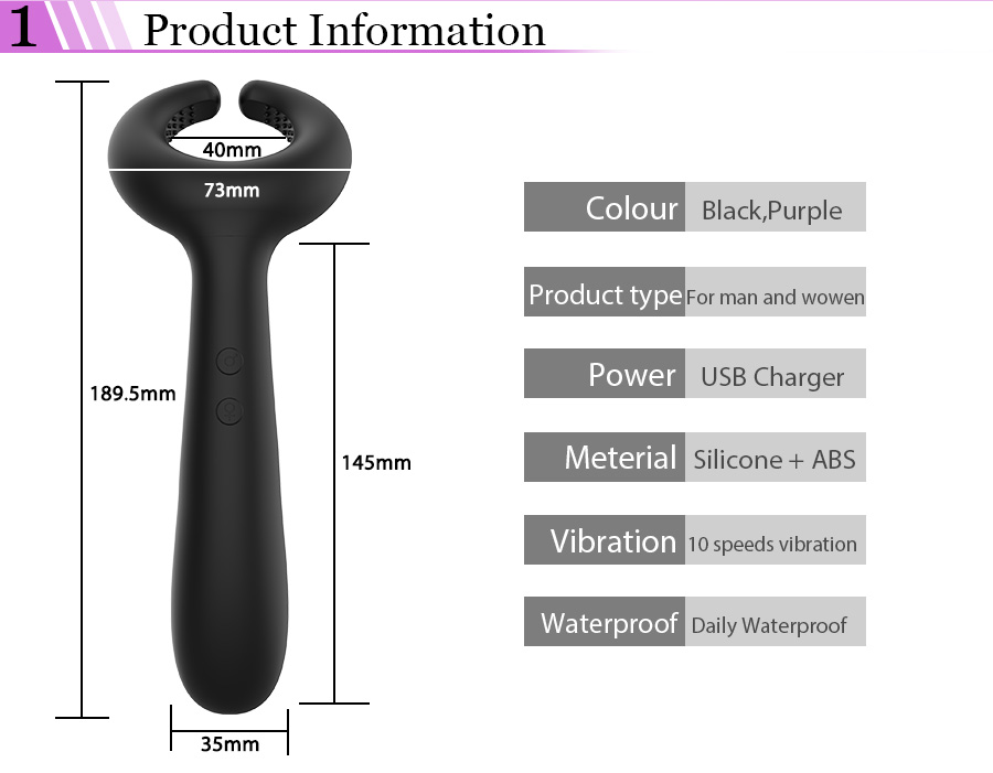 Rabbit Vibrator For Women Men Gspot Dildo Couples Sex Toy Clitoral Vaginal Stimulator Massager - 2