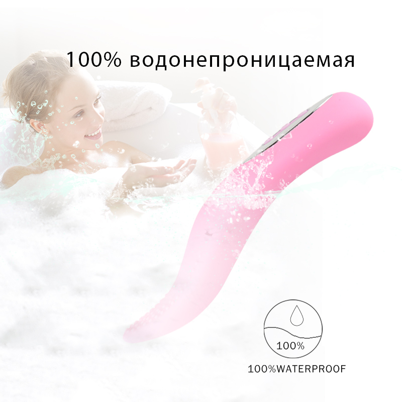 12speed Silicone Female Gspot Vibrator Clitoral Stimulator Oral Sex Tongue Toy For Masturbation - 6