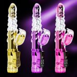 Double Penetration Vibrators For Women Rotating Clitoris Vagina G Spot Rabbit Vibrator Adult Sex Toys Woman Machine Shop - 5