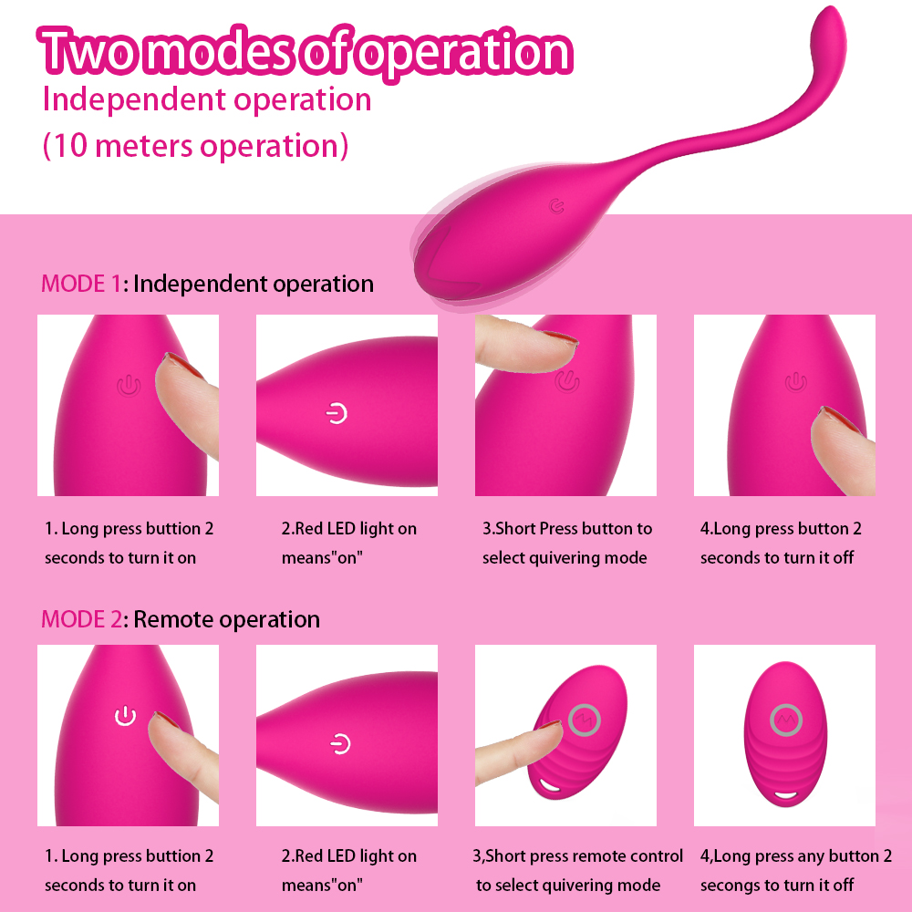 Wireless Remote Control Kegel Exercise Ball For Women Gspot Clitoris Stimulator Egg Shaped Vibrator Dildo Female Masturbation Sex Toy - 5