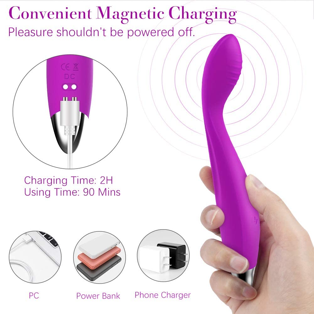 Female Pleasure Toy Gspot Vibrator Nipple Clitoris Stimulator Vaginal Dildo Massager For Women - 6