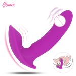 Silicone Wearable Dildo Vibrator Toy Butterfly Strapon Clitoris Stimulator Anal G Spot Adult Sex Toys For Woman - 6