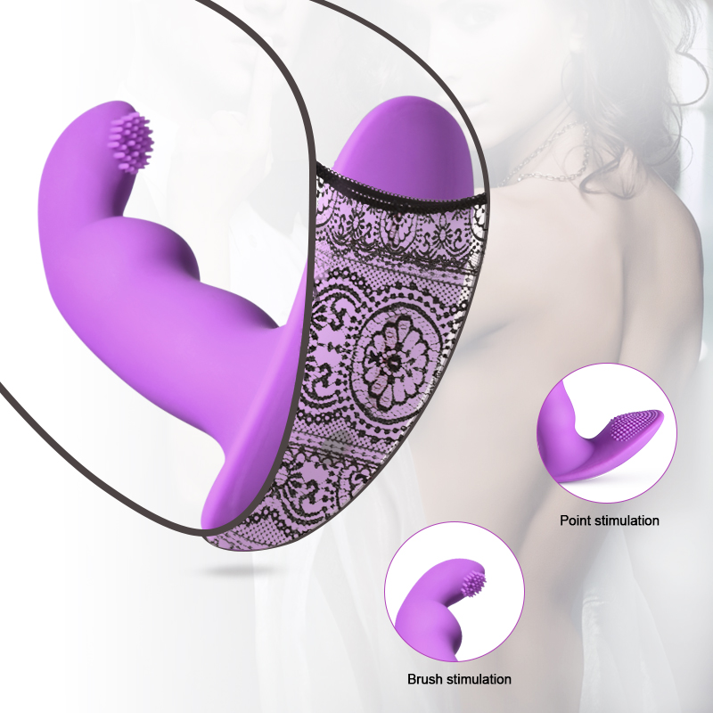 Silicone Butterfly Strapon Dildo Vibrator Gspot Anal Stimulator Adult Erotic Toys For Women - 12