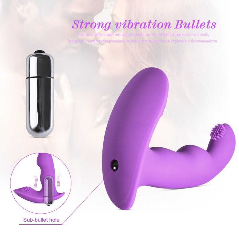 Silicone Butterfly Strapon Dildo Vibrator Gspot Anal Stimulator Adult Erotic Toys For Women - 10