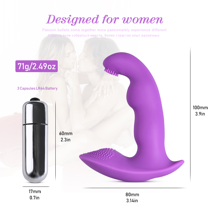 Silicone Butterfly Strapon Dildo Vibrator Gspot Anal Stimulator Adult Erotic Toys For Women - 9