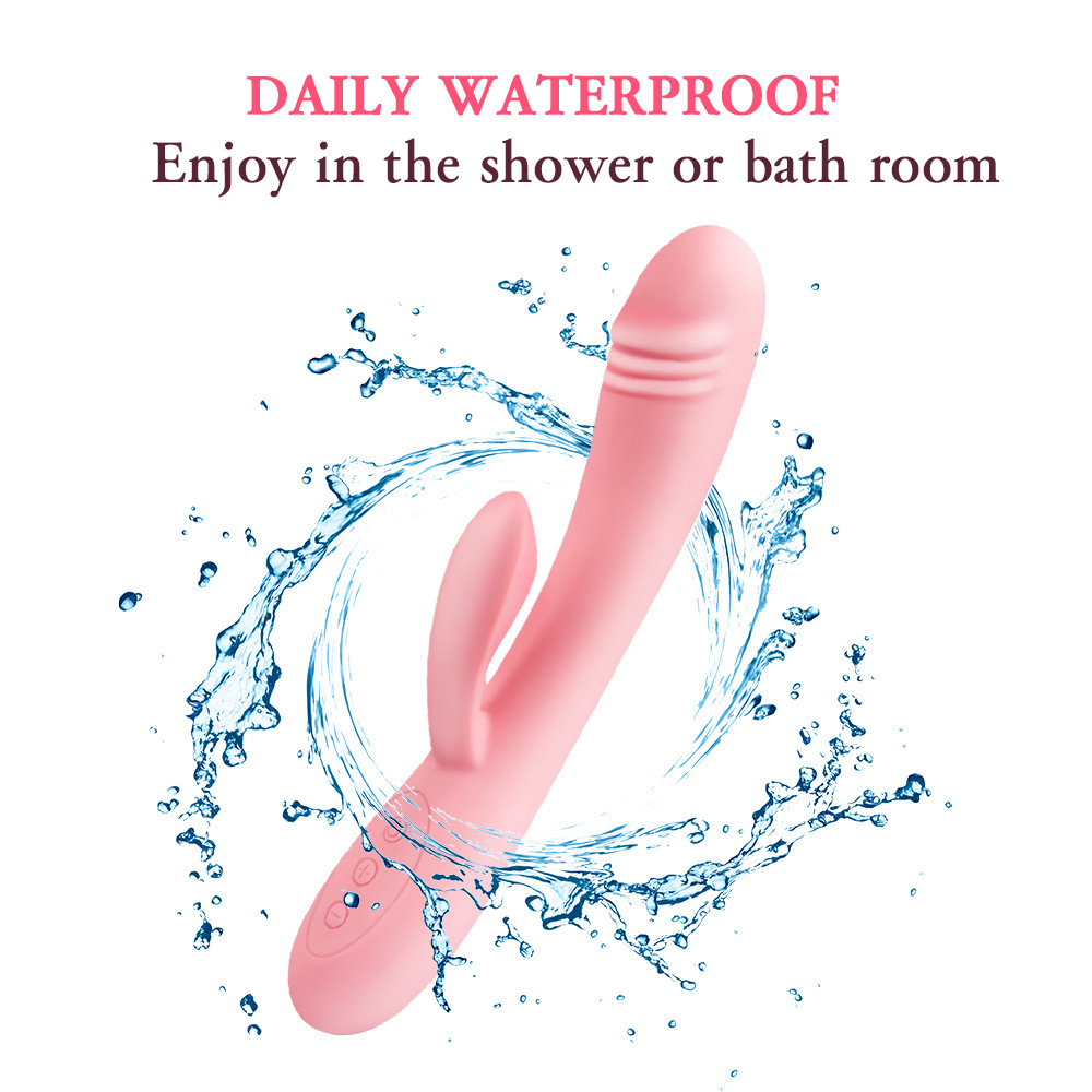 Usb Rechargeable Powerful Dualaction G Spot Rabbit Vibrator Dildo Adult Pleasure Toy For Womens Orgasm - 7