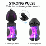 Penis Sleeve Vibrator Glans Sex Toys For Men Trainer Extender Adults Male Masturbation Shop - 5