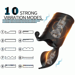 Penis Sleeve Vibrator Glans Sex Toys For Men Trainer Extender Adults Male Masturbation Shop - 2