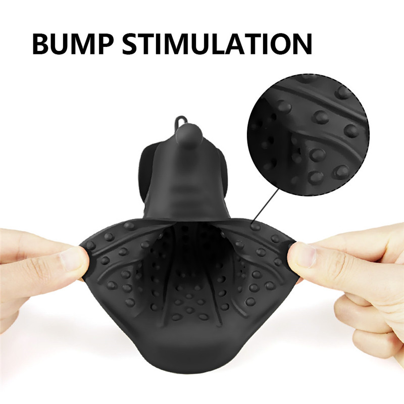 Mens Vibrating Penis Sleeve Extender Adult Male Masturbation Training Toy Sexual Wellness Enhancer - 8