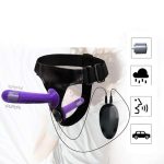 Multi-speed Vibrating Strapon Dildo Double Strap Vibrator With Anal Strap- Penis Lesbian Couples Sex Products - 3
