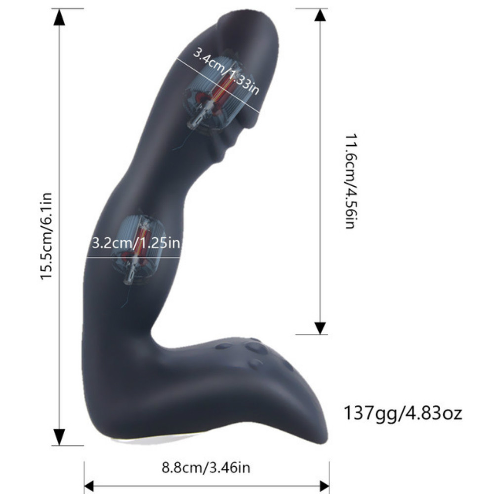 10speed Prostate Massager Anal Plug Gspot Stimulator Realistic Dildo For Men Women Adult Sex Toys - 7