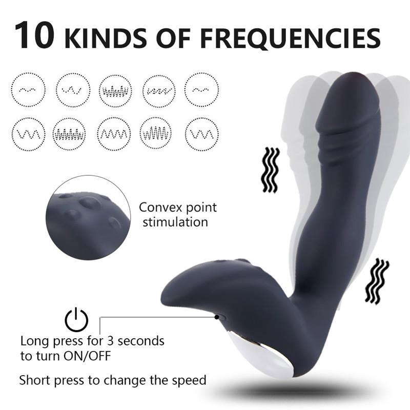 10speed Prostate Massager Anal Plug Gspot Stimulator Realistic Dildo For Men Women Adult Sex Toys - 1