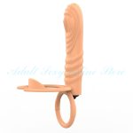 Double Penetration Vibrator 10 Speed Strap-on Dildo Silicone Strap On Penis Anal Butt Plug Sex Toys For Man - 4