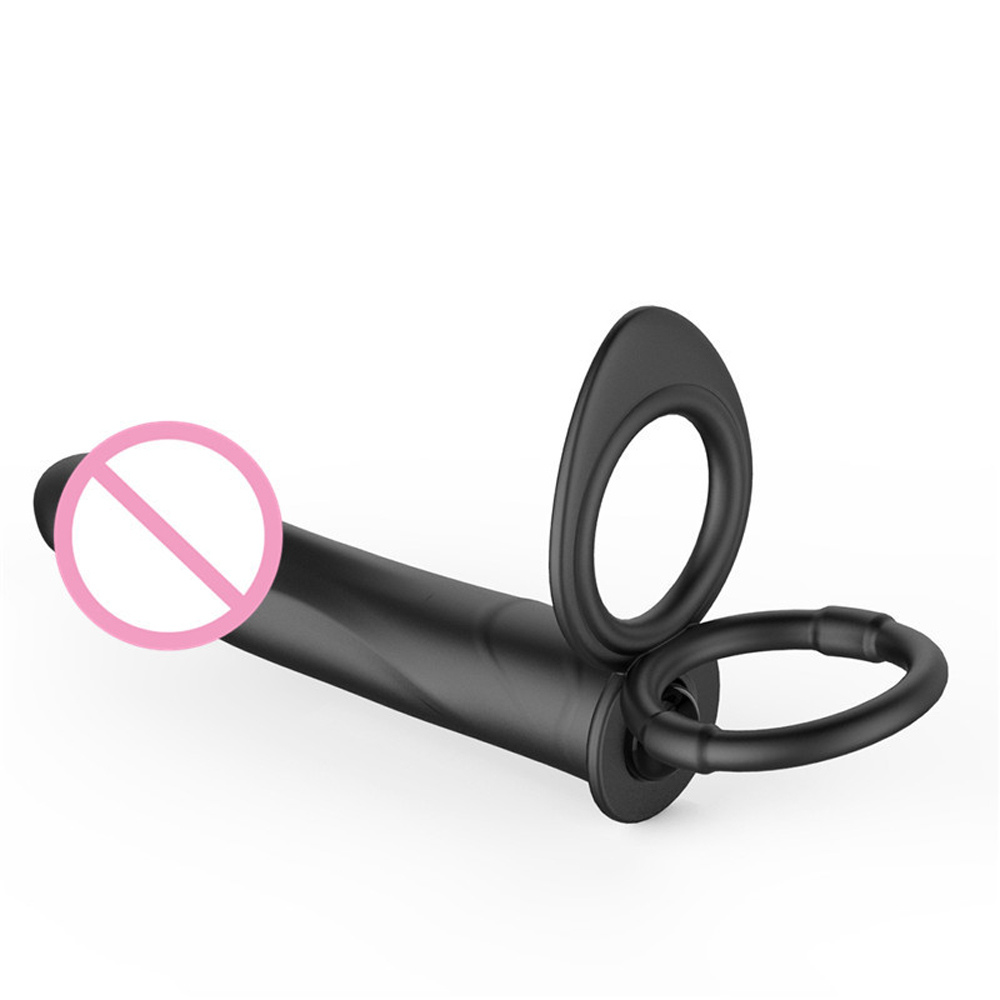 10speed Dual Action Silicone Strapon Dildo And Anal Plug Vibrator Mens Intimate Pleasure Toy - 11