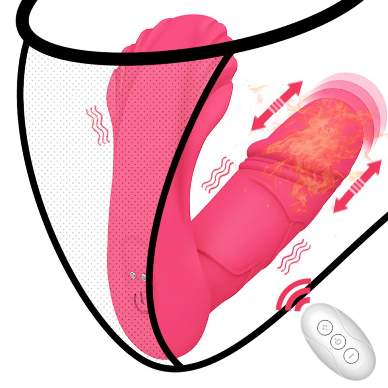 Heating Vibrator Wearable Dildo Vaginal Massage Clitoris Stimulator Wireless Remote Control Sex Toys For Women