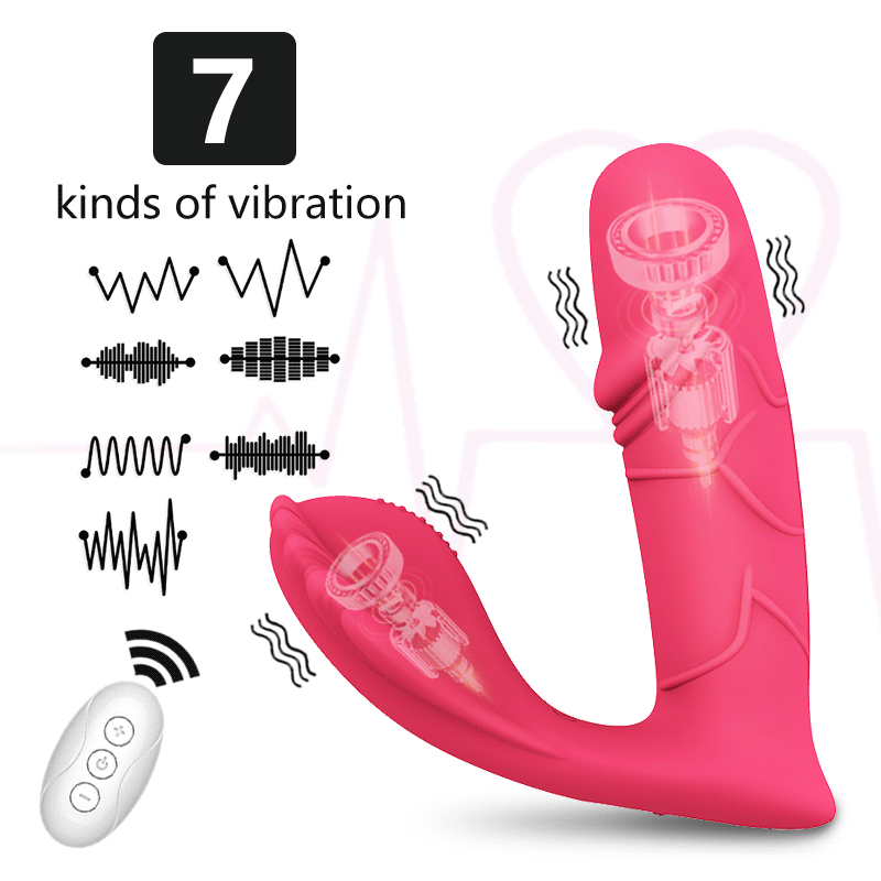 Wireless Remote Controlled Heating Vibrator Wearable Dildo Massager Clitoris Stimulator For Womens Pleasure - 2