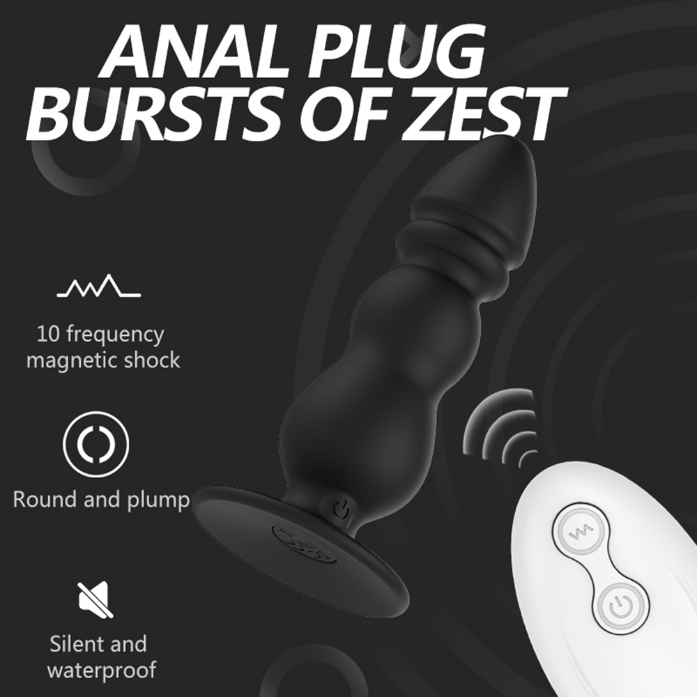 Wireless Prostate Massager Anal Plug Remote Control Vibrating Male Masturbator Adult Gspot Sex Toy For Men - 1