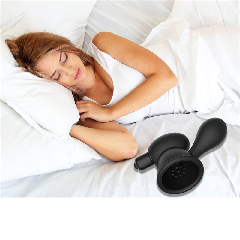 Womens Suction Cup Nipple Vibrator Clitoral Stimulator Breast Massage Enhancer Sensual Masturbation Toy - 7