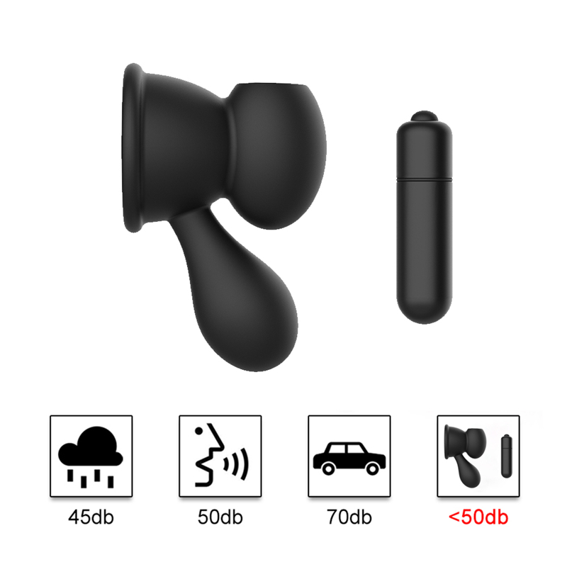 Womens Suction Cup Nipple Vibrator Clitoral Stimulator Breast Massage Enhancer Sensual Masturbation Toy - 4