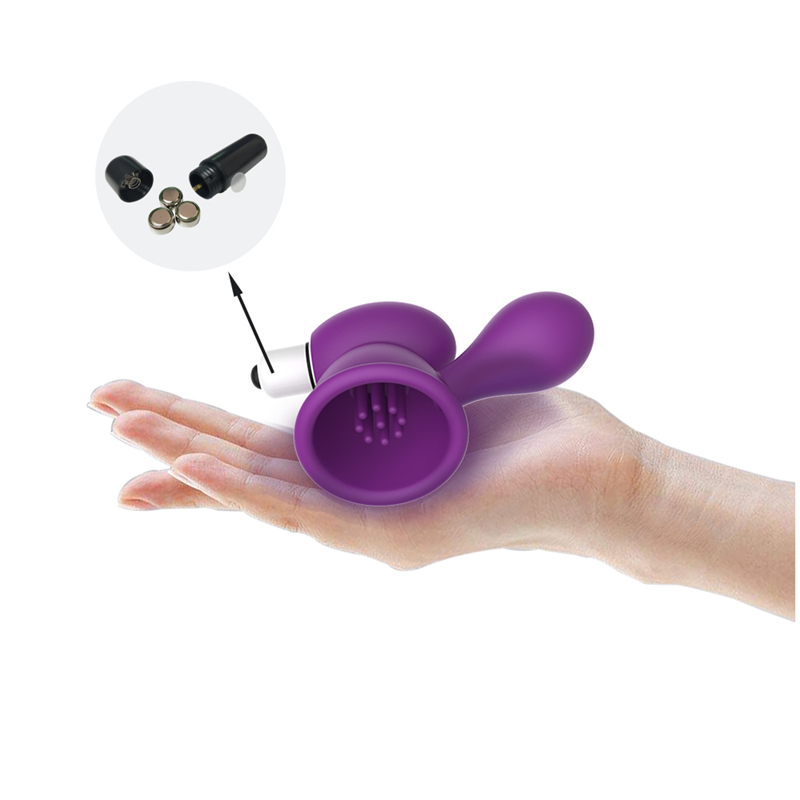 Womens Suction Cup Nipple Vibrator Clitoral Stimulator Breast Massage Enhancer Sensual Masturbation Toy - 3