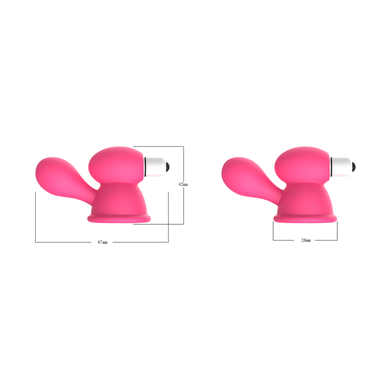 Womens Suction Cup Nipple Vibrator Clitoral Stimulator Breast Massage Enhancer Sensual Masturbation Toy - 2