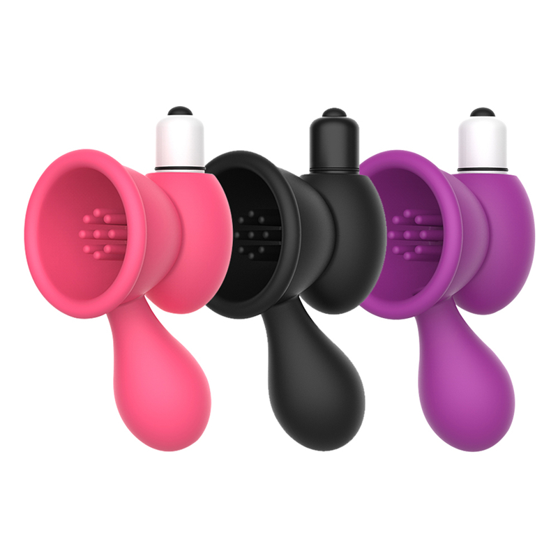 Womens Suction Cup Nipple Vibrator Clitoral Stimulator Breast Massage Enhancer Sensual Masturbation Toy - 1