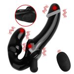 Strapless Strapon 10 Speed Dildo Vibrator Double Vibration Wireless Remote Clitoris Stimulation Anal Plug Sex Products
