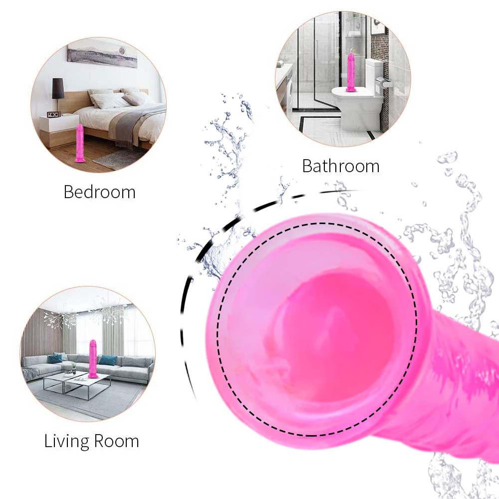 Large Dildo For Women Realistic Suction Cup Jelly Material Gspot Stimulation Adult Pleasure Toy - 6
