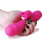 G Spot Dildo Rabbit Vibrator For Women Tongue Licking Silicone Waterproof Female Vagina Clitoris Massager Sex Toys