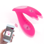 App Bluetooth Dual Vibrator Magic Motion Panties Remote Control G-spot Clitoris Massager Rabbit Wearable Sex Toy For Woman