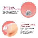 Electric Breast Pump Nipple Sucker Vibrator Masturbator Stimulator Massager Tongue Lick Suction Cup Usb Adults Sex Toy For Woman - 4
