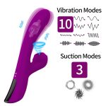 Clitoral Sucking Vibrator Rabbit Heating Dildo G Spot Massager Butt Plug Vagina Stimulator Adult Sex Toys For Women - 2
