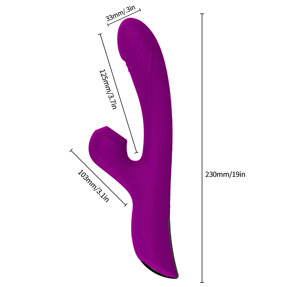 Clitoral Sucking Vibrator Heated Rabbit Dildo Gspot Massager Multifunction Vagina Stimulator Adult Sex Toys For Women - 6