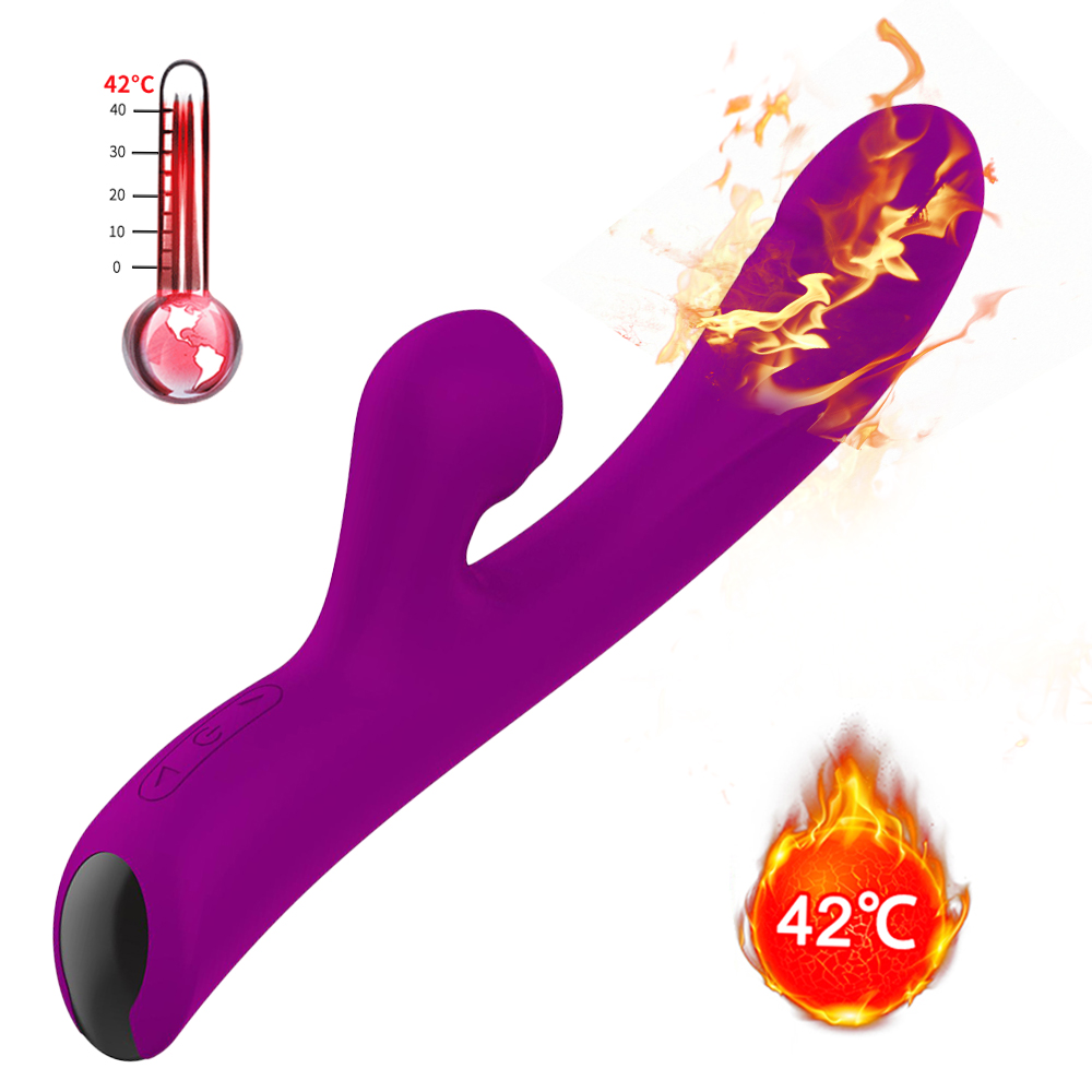 Clitoral Sucking Vibrator Heated Rabbit Dildo Gspot Massager Multifunction Vagina Stimulator Adult Sex Toys For Women - 5