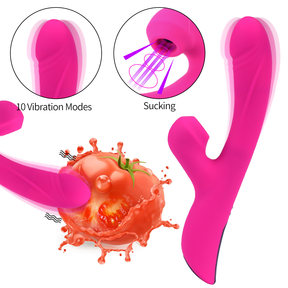 Clitoral Sucking Vibrator Heated Rabbit Dildo Gspot Massager Multifunction Vagina Stimulator Adult Sex Toys For Women - 2