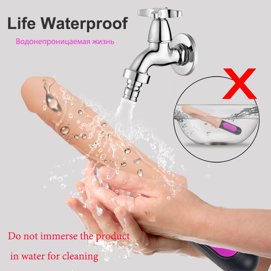 Realistic 10mode Vibrating Dildo For Women Flexible Soft Heated Penis Toy Clitoral Stimulator Masturbator - 6