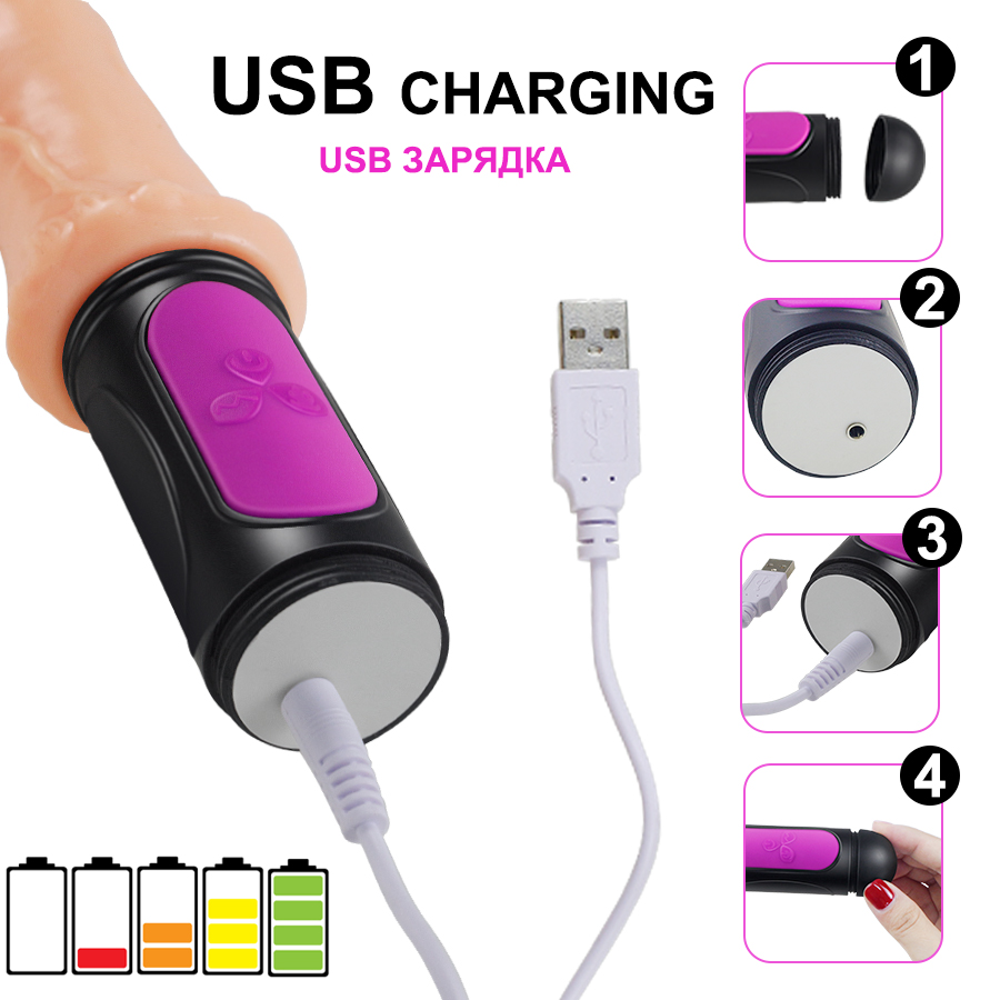 Realistic 10mode Vibrating Dildo For Women Flexible Soft Heated Penis Toy Clitoral Stimulator Masturbator - 5