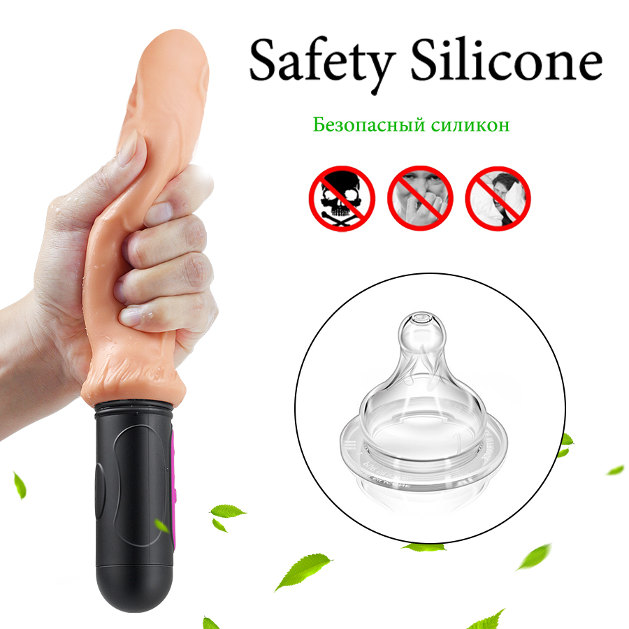 Realistic 10mode Vibrating Dildo For Women Flexible Soft Heated Penis Toy Clitoral Stimulator Masturbator - 4