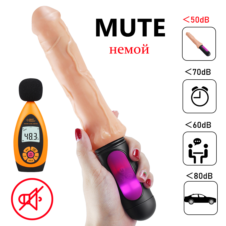 Realistic 10mode Vibrating Dildo For Women Flexible Soft Heated Penis Toy Clitoral Stimulator Masturbator - 3
