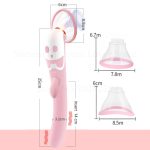 6 Speed Blowjob Nipple Sucker Licking Tongue Vibrator Breast Suction Cup Clitoris Stimulator Sucking Sex Toys For Women - 4