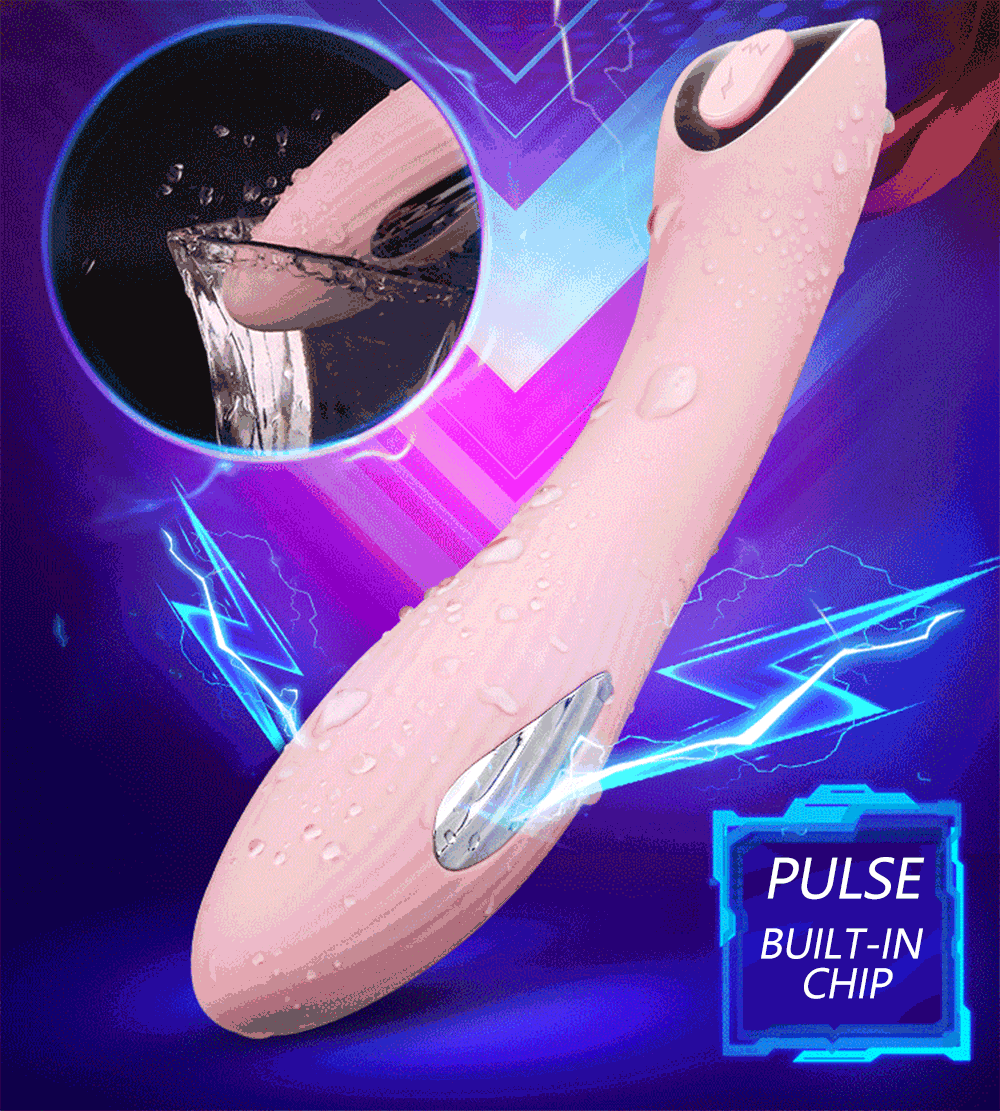 Deluxe Pulse Thrusting Vibrator Electric Shock Clitoral Stimulator Womens Erotic Magic Wand Female Sex Toy - 7