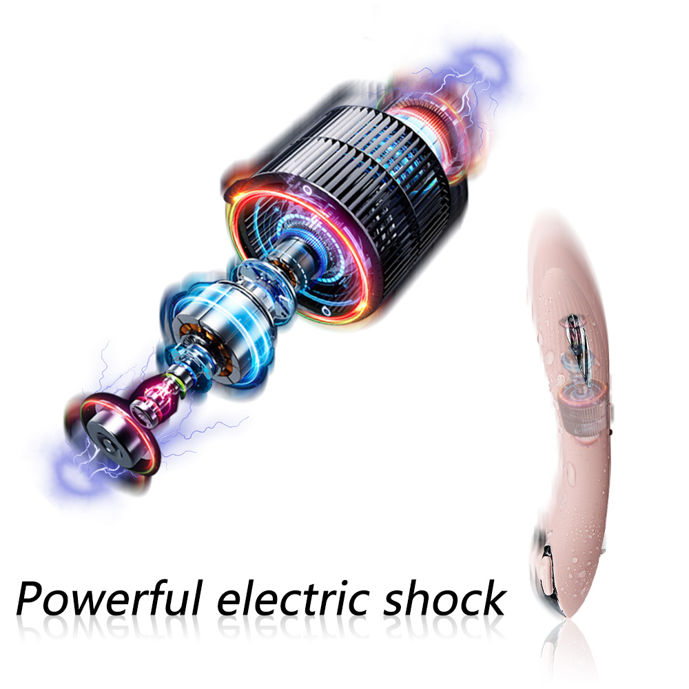 Deluxe Pulse Thrusting Vibrator Electric Shock Clitoral Stimulator Womens Erotic Magic Wand Female Sex Toy - 4