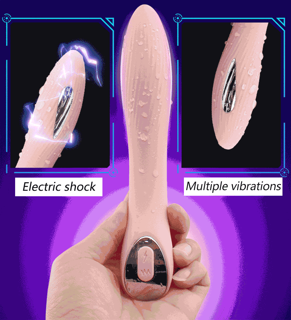 Deluxe Pulse Thrusting Vibrator Electric Shock Clitoral Stimulator Womens Erotic Magic Wand Female Sex Toy - 2