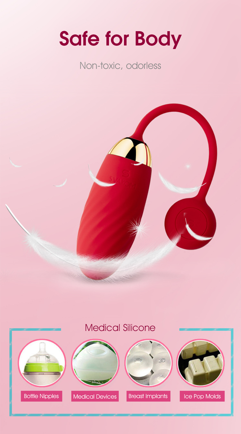 Svakom Ella Bluetoothcontrolled Silicone Bullet Vibrator Erotic Vaginal Ball Vibrating Underwear Adult Pleasure Toy For Women - 7