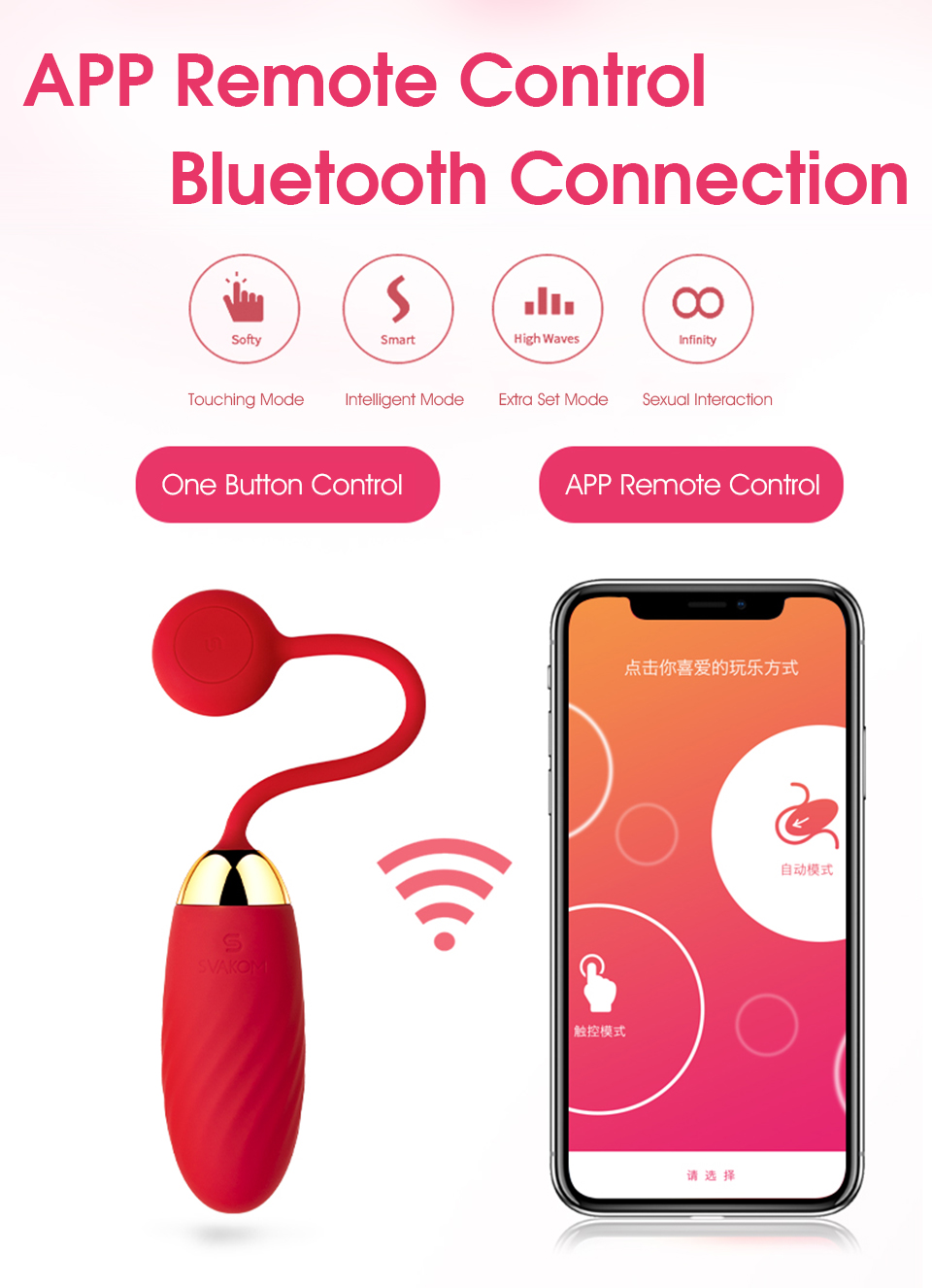 Svakom Ella Bluetoothcontrolled Silicone Bullet Vibrator Erotic Vaginal Ball Vibrating Underwear Adult Pleasure Toy For Women - 2
