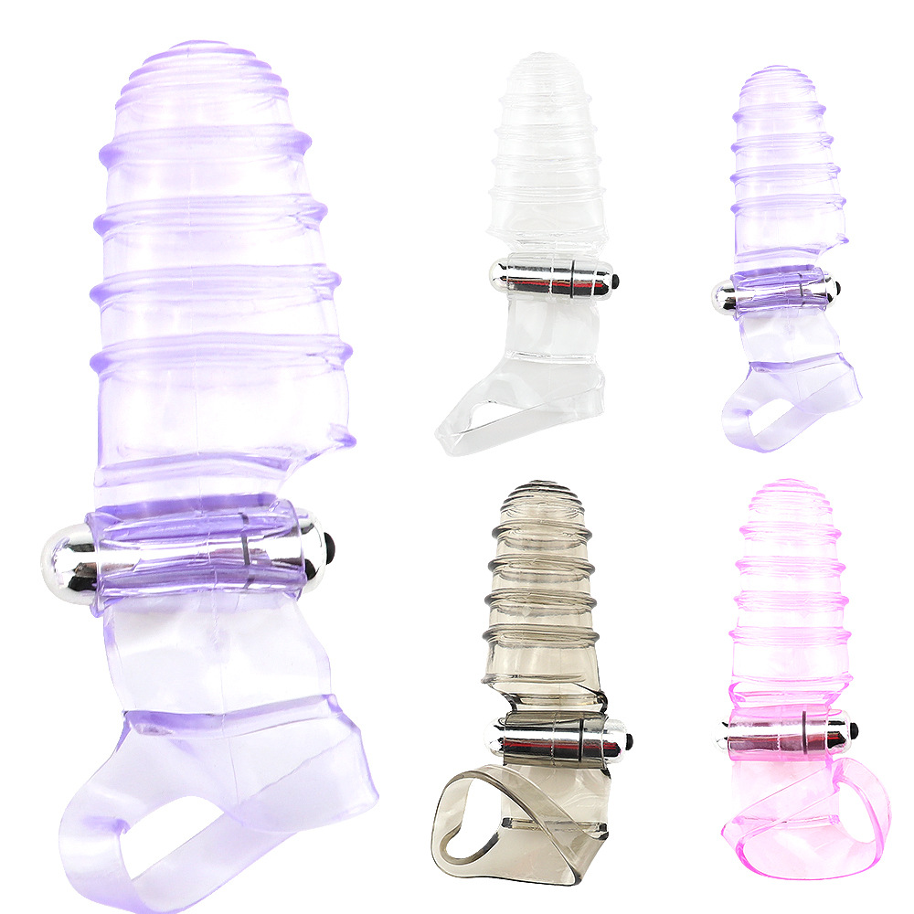 Silicone Gspot Vibrator Clitoral Stimulation Finger Sleeve Female Masturbator Lesbian Adult Sex Toy - 4