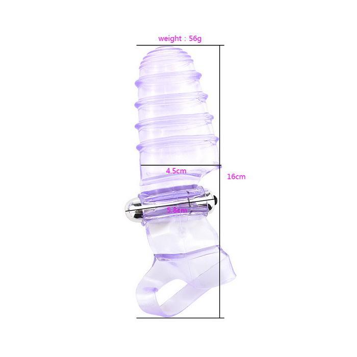 Silicone Gspot Vibrator Clitoral Stimulation Finger Sleeve Female Masturbator Lesbian Adult Sex Toy - 3