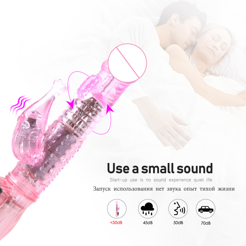 Deluxe Rotating Thrusting Dildo Vibrator Gspot Rabbit Clitoral Stimulator Female Pleasure Masturbator Adult Sex Toy For Women - 8
