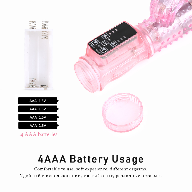 Deluxe Rotating Thrusting Dildo Vibrator Gspot Rabbit Clitoral Stimulator Female Pleasure Masturbator Adult Sex Toy For Women - 7